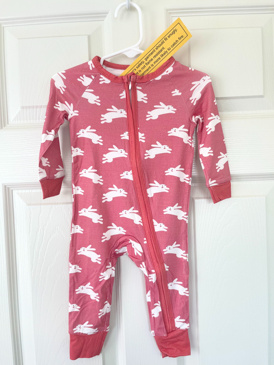 Bamboo Bunny Romper 6-9m