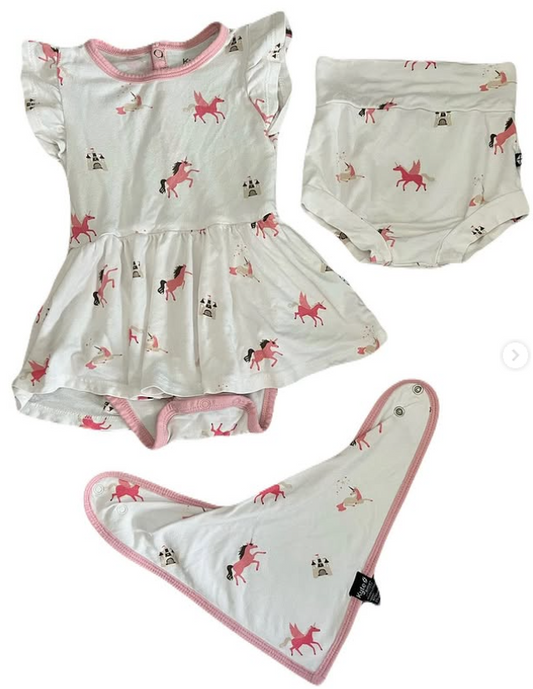 Kyte Bamboo Unicorn Set 6-12m