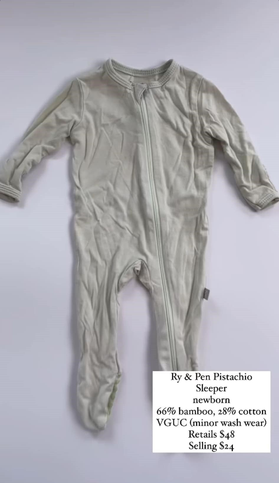 Ry & Pen Bamboo Sleeper Newborn