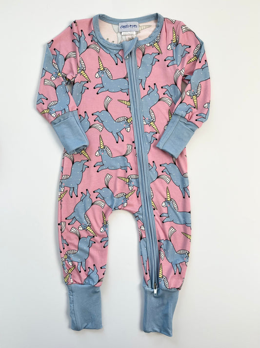 Bubblegum Unicorn Zippy - Old Style Zipper Cover