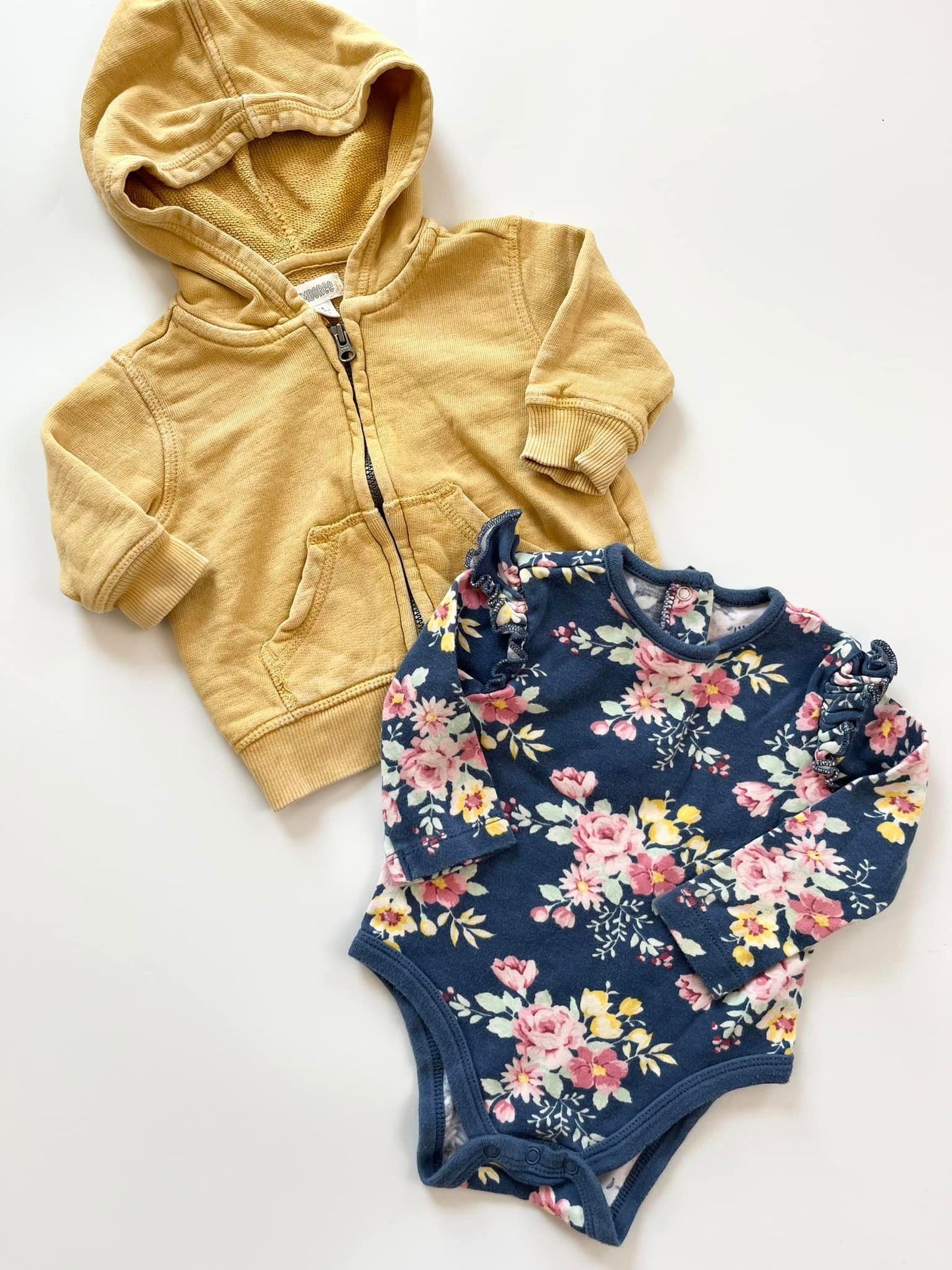 Gymboree Sweater & Little Me Onesie 3-6m