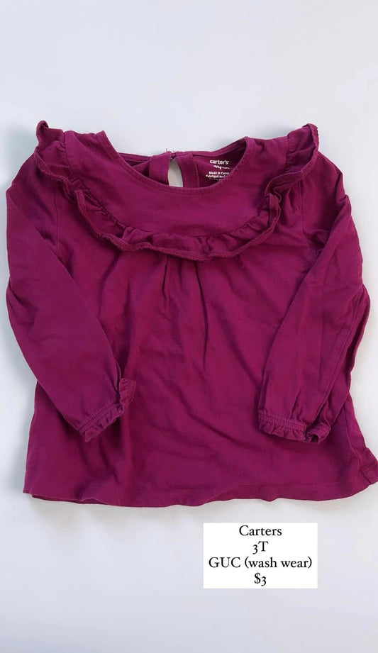 Carters Long Sleeve Shirt 3T