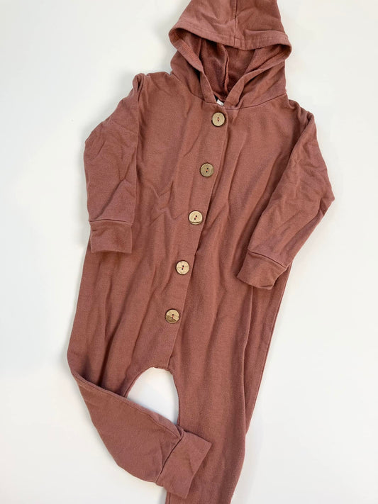 TBA Bamboo Hooded Romper 2-3T
