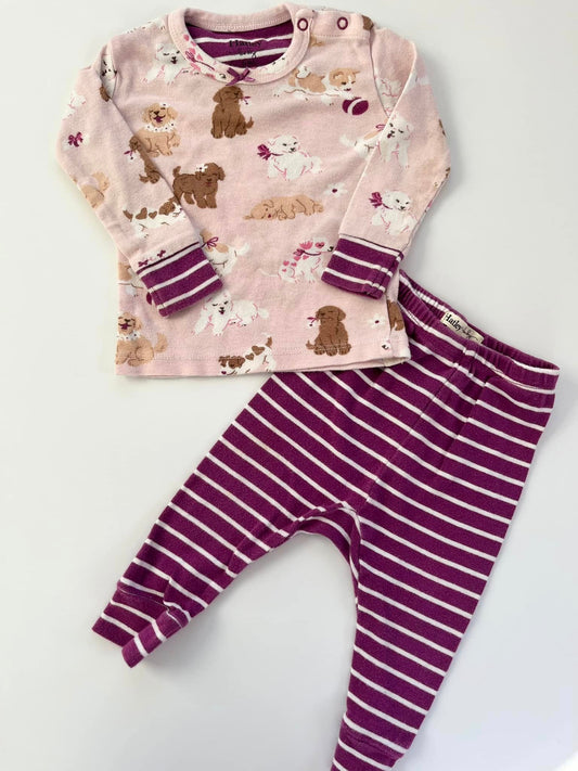 Hatley Dog PJ Set 6-9m