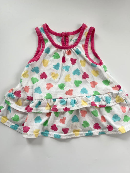 Nannette Baby Heart Tank Top 1yr