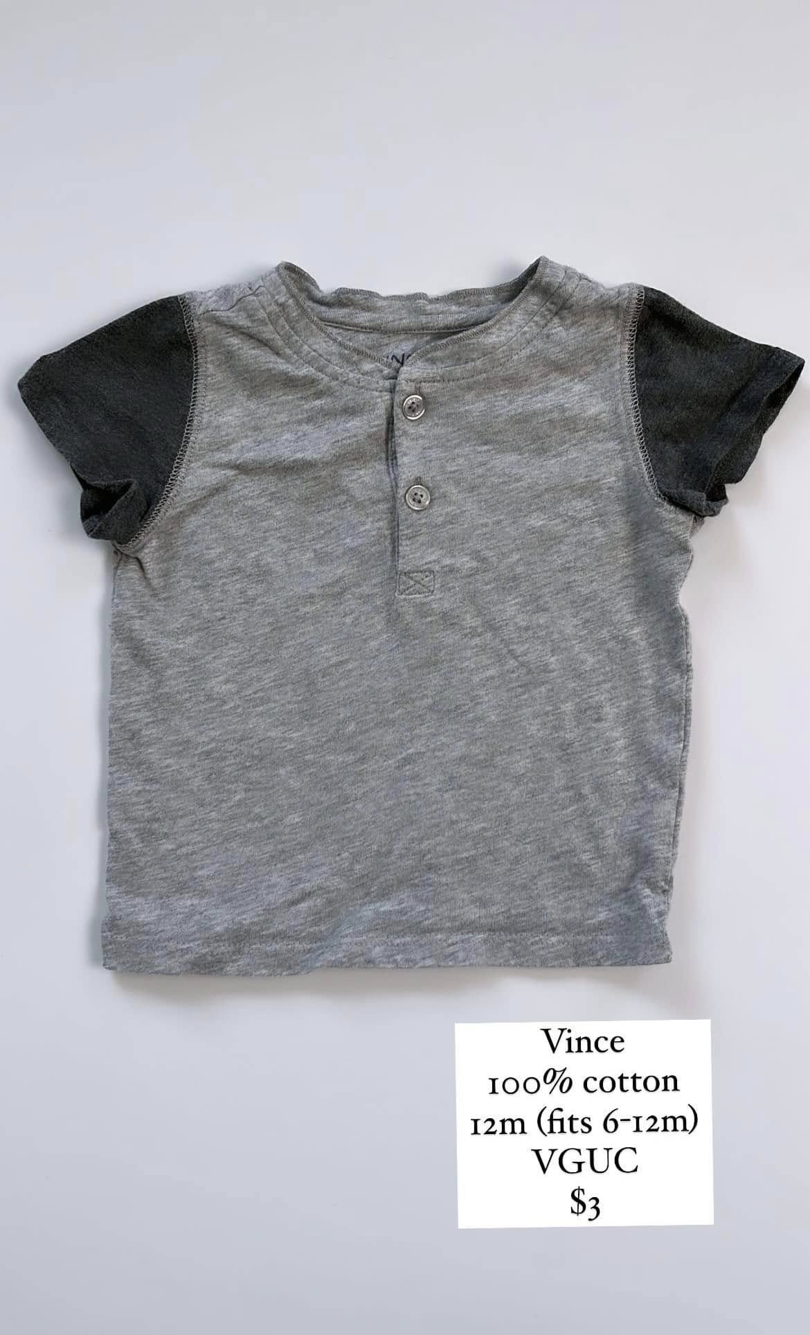 Vince Grey T-Shirt 6-12m
