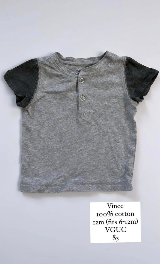 Vince Grey T-Shirt 6-12m