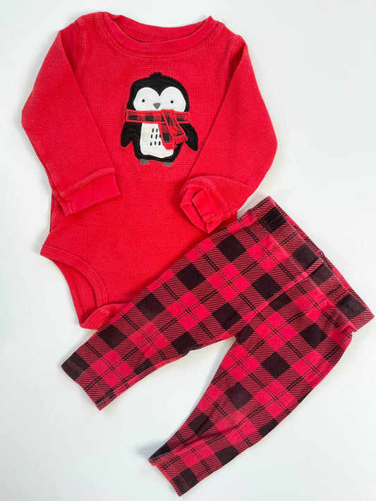 Carters Penguin Onesie & George Leggings 6-12m