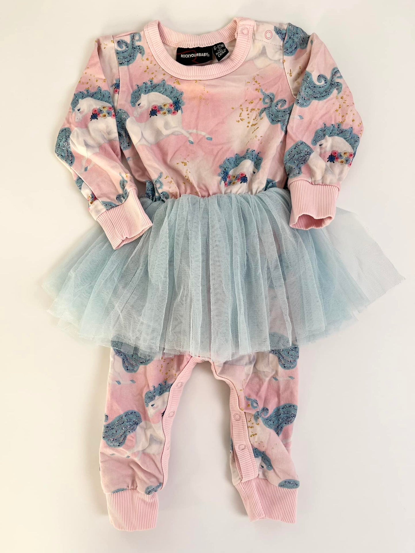 Rock Your Baby Horse Tutu Romper 6-12m