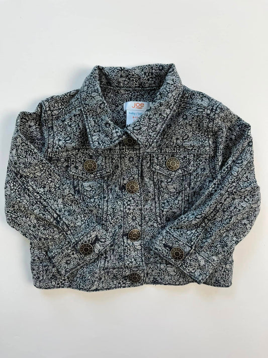 Joe Fresh Floral Denim Jacket 6-12m