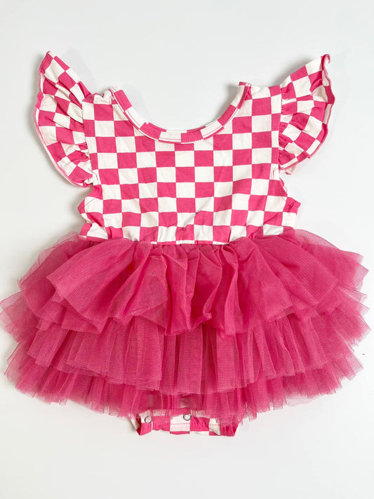 Tutu Dress with Attached Onesie Bottom 6-12m