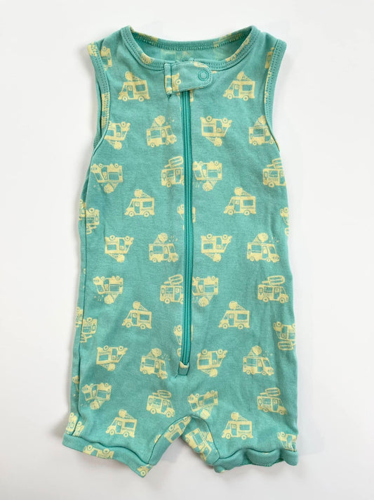 Joe Fresh Ice Cream Truck Short Romper 6-12m