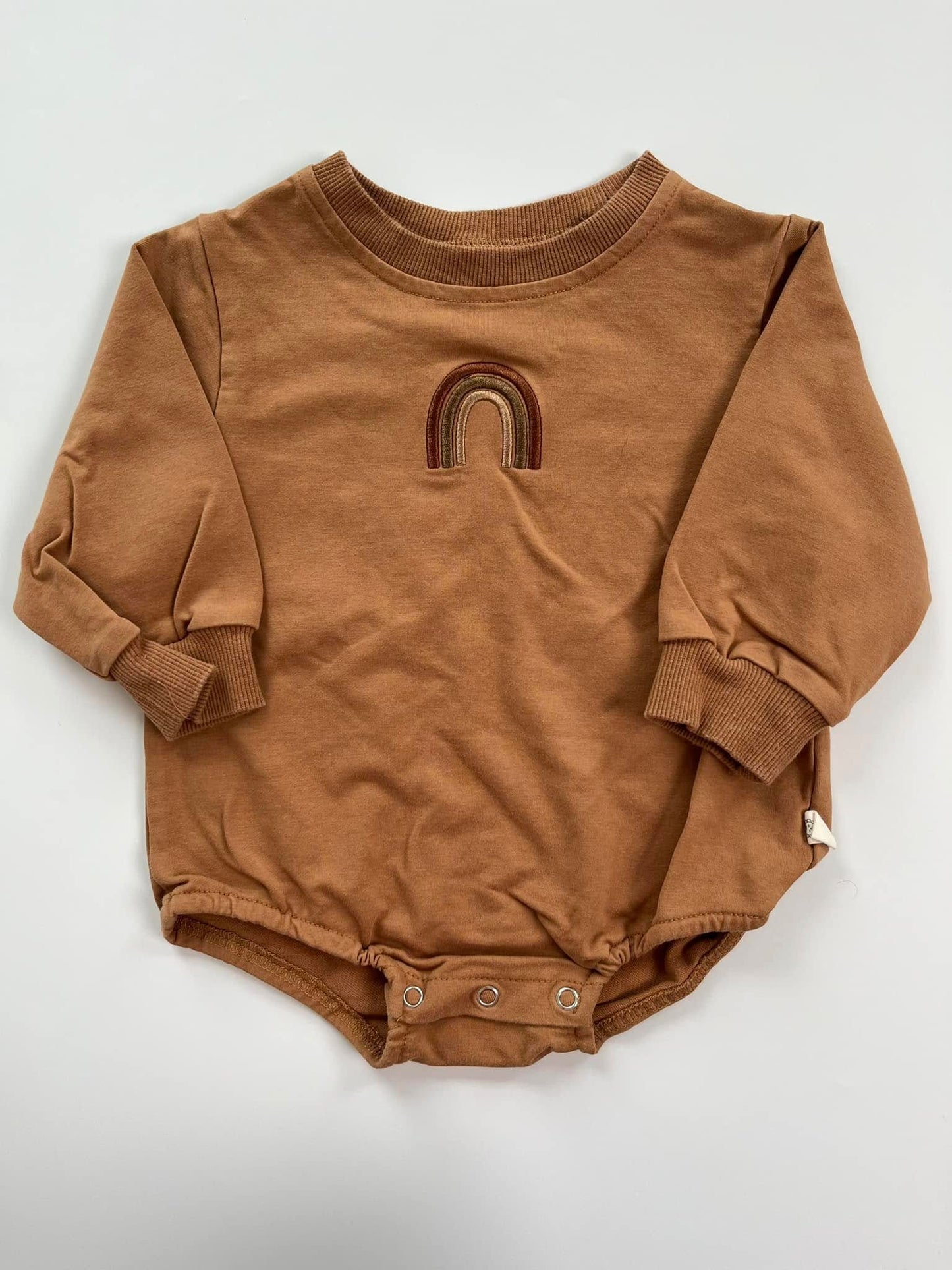 Brown Rainbow Bubble Romper 9-12m