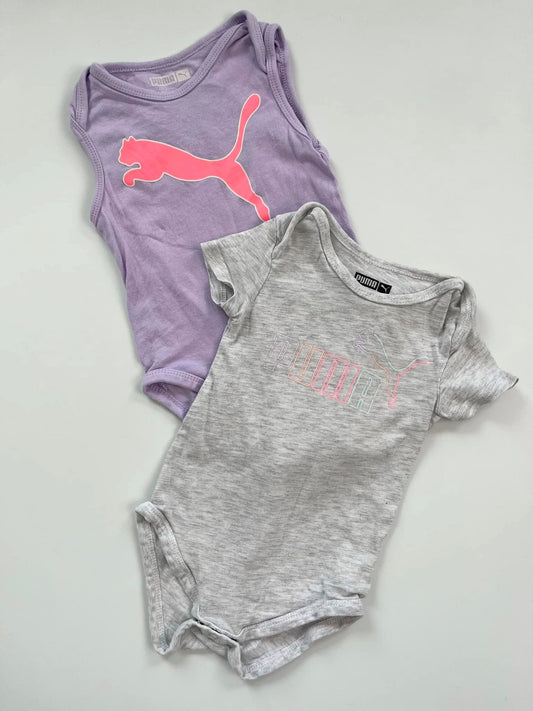 PUMA Onesies x2 6-9m