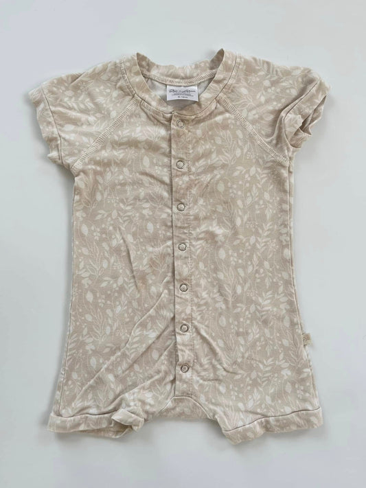 Jax & Lennon Bamboo Snap Romper 6-12m