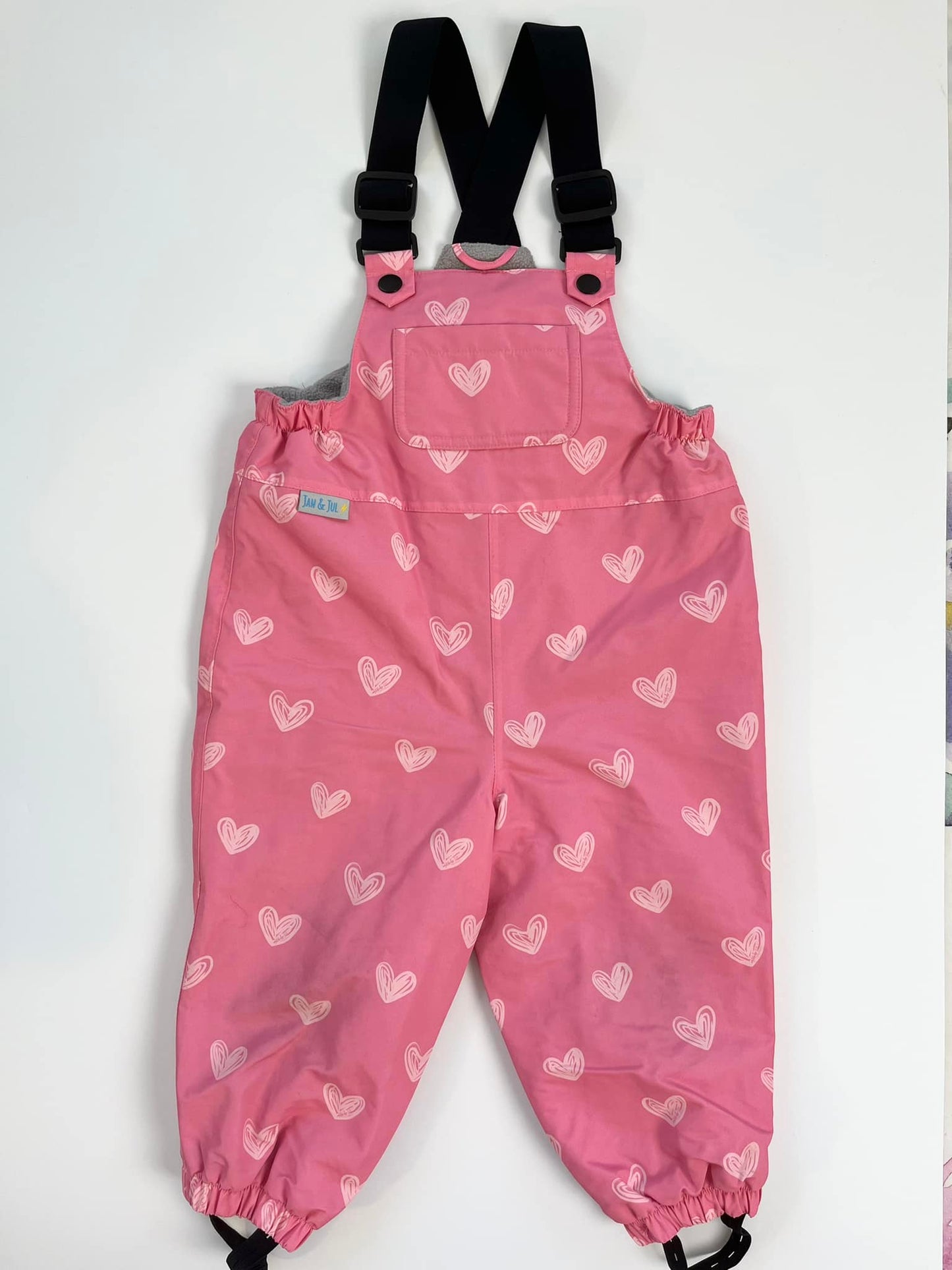 Jan & Jul Fleece Lined Rain/Snow Overalls 1T/12-18m