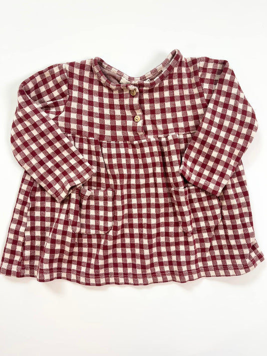 ZARA Checkered Top 12-18m