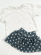 ZARA T-Shirt & Precious Treasures Skirt 12-18m