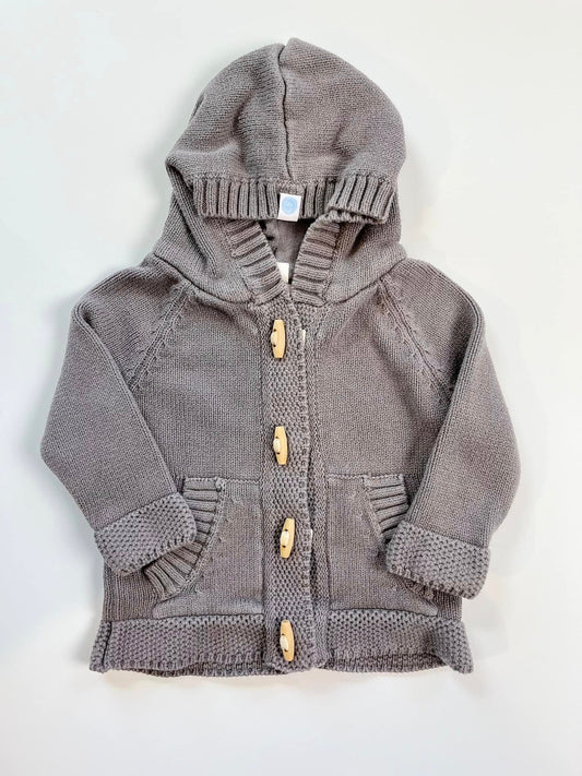 Beba Bean Knit Hoodie 12-18m