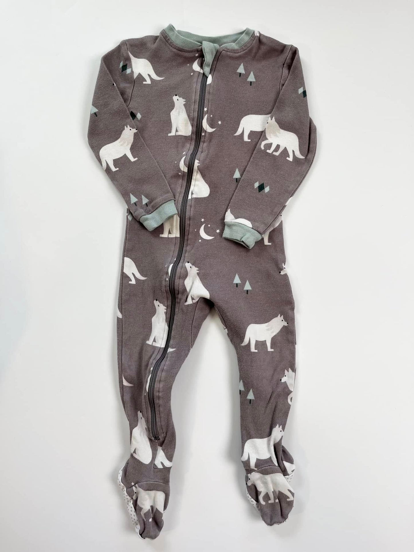 Zippy Jamz Wolf Footie 12-18m