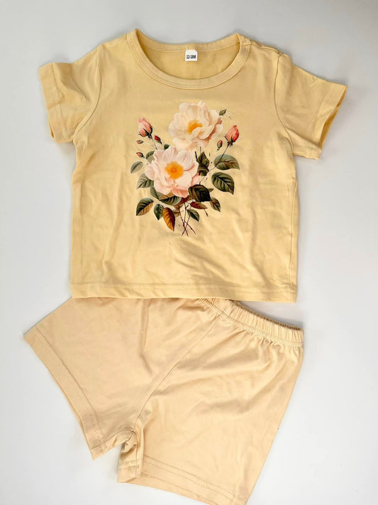 Yellow Floral Set 12-18m