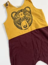 Nooks Design Bear Romper 12-18m
