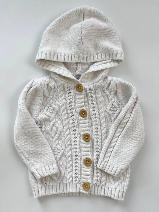 Carters Knit Hoodie 18m