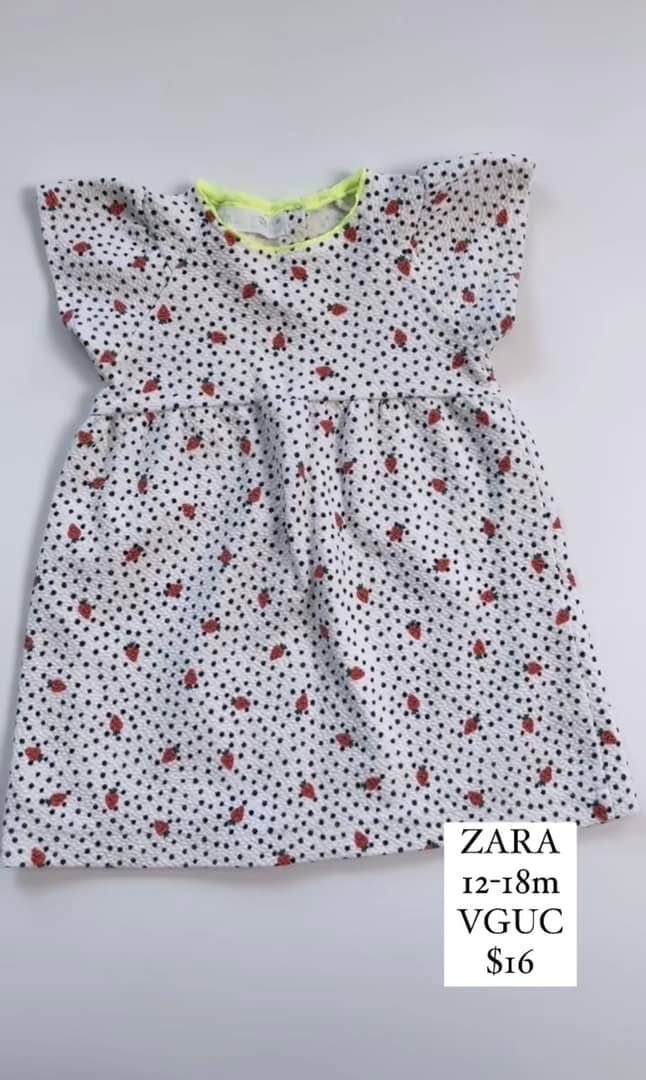 ZARA Strawberry Dress  12-18m