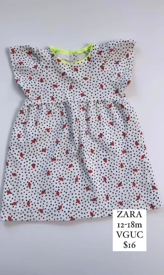 ZARA Strawberry Dress  12-18m