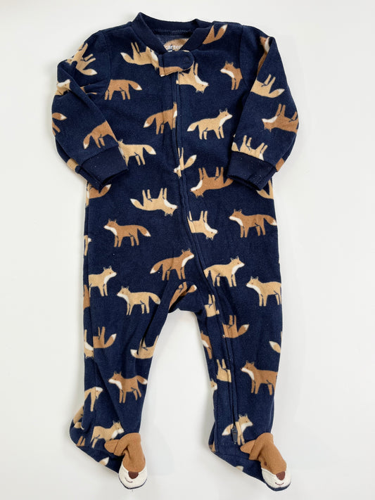 Carters Fleece Fox Onesie 6-9m