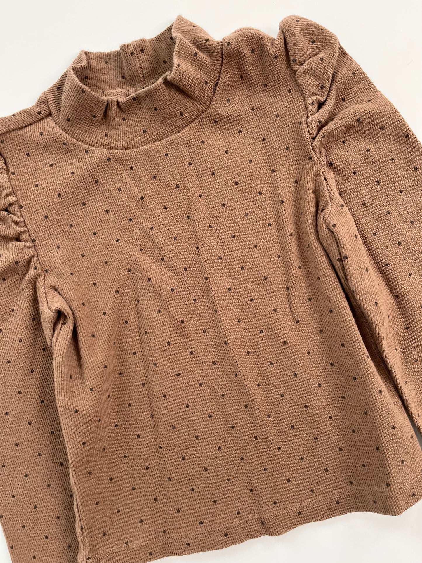 Gap Puff Sleeve Rib Mockneck 3T