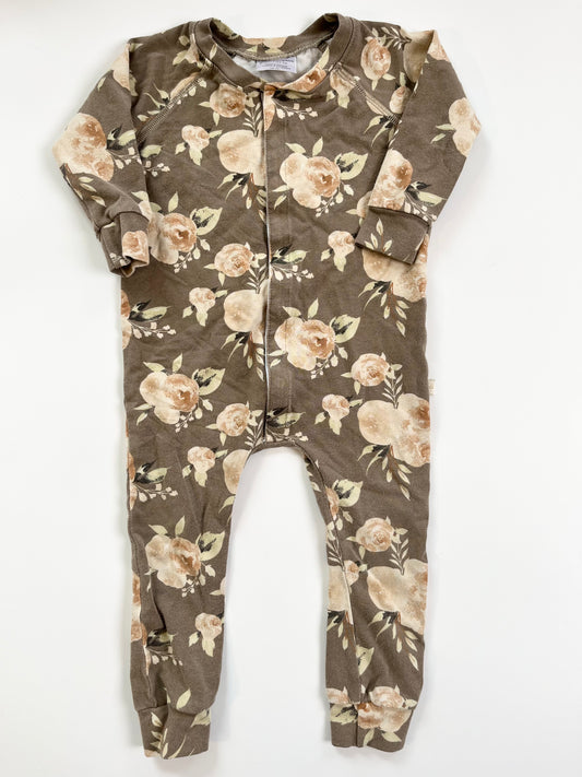 Jax & Lennon Bamboo Snap Romper 12-18m
