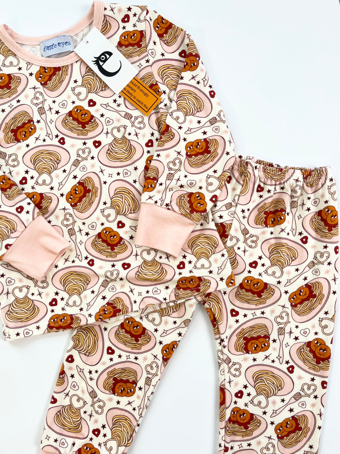 Spaghetti Sweethearts Two-Piece Set