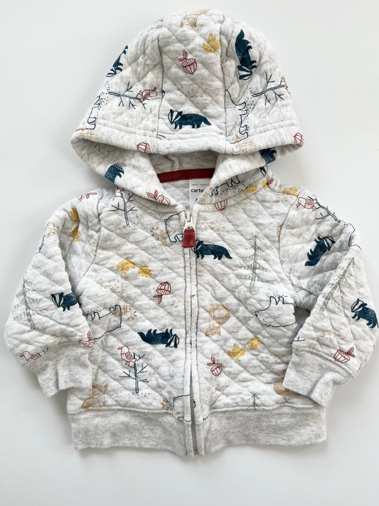 Carters Zip-Up Woodland Hoodie 6m