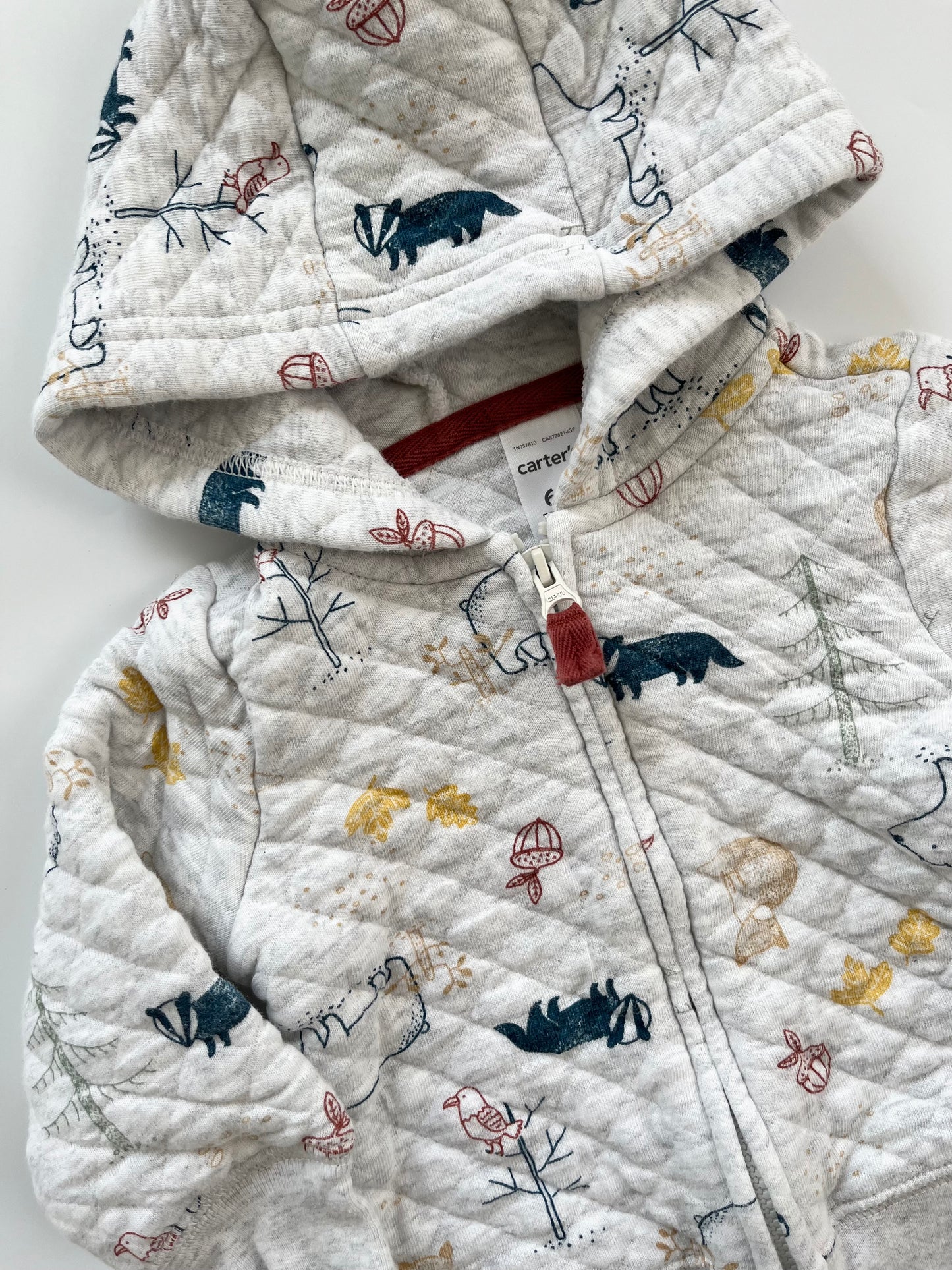 Carters Zip-Up Woodland Hoodie 6m