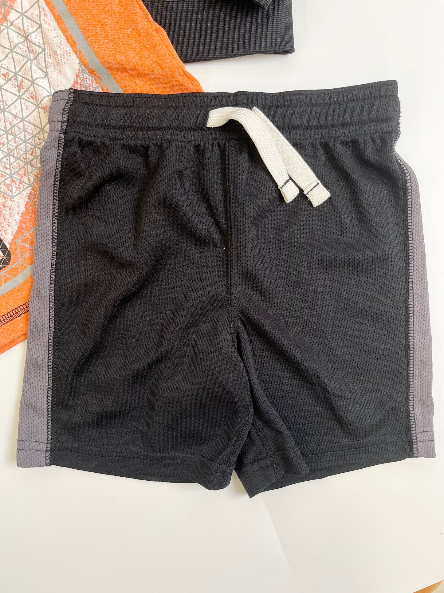 Air Jordan Jacket, Joe Fresh Active T-Shirt, Carters Shorts Outfit 2T