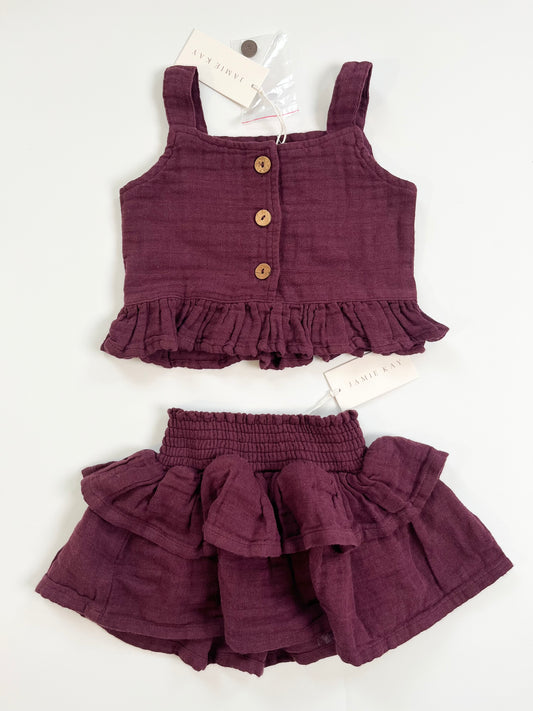 Jamie Kay Fig Skirt & Top Set 1yr