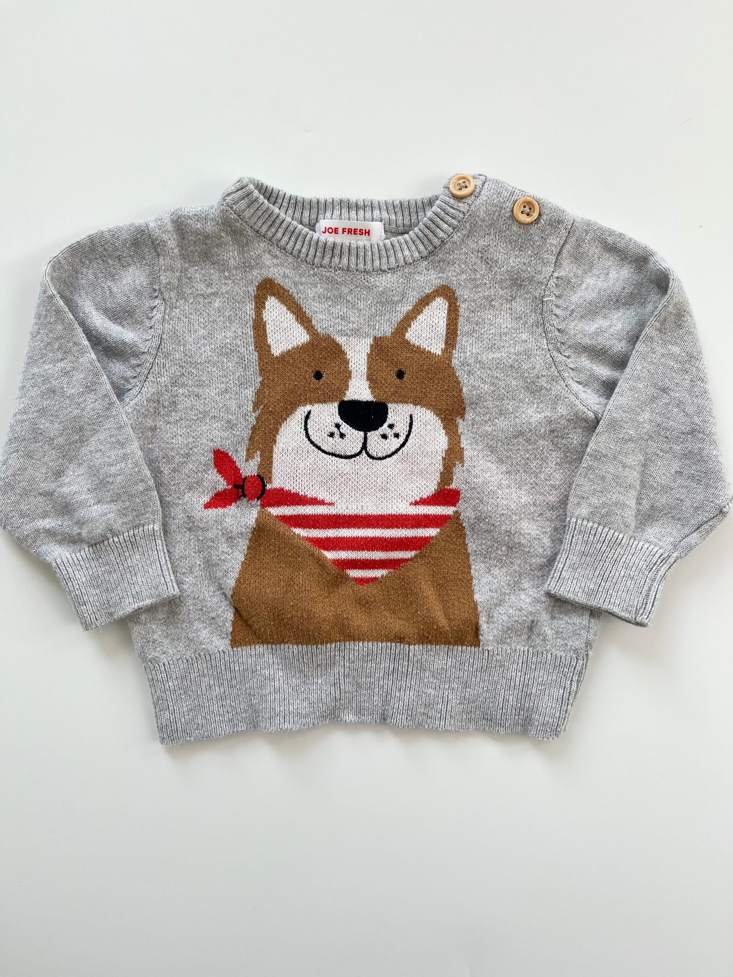 Joe Fresh Dog Sweater 3-6m