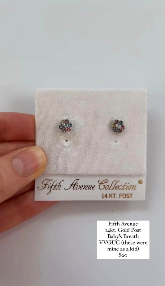 Fifth Avenue Collection Gold Post Studs