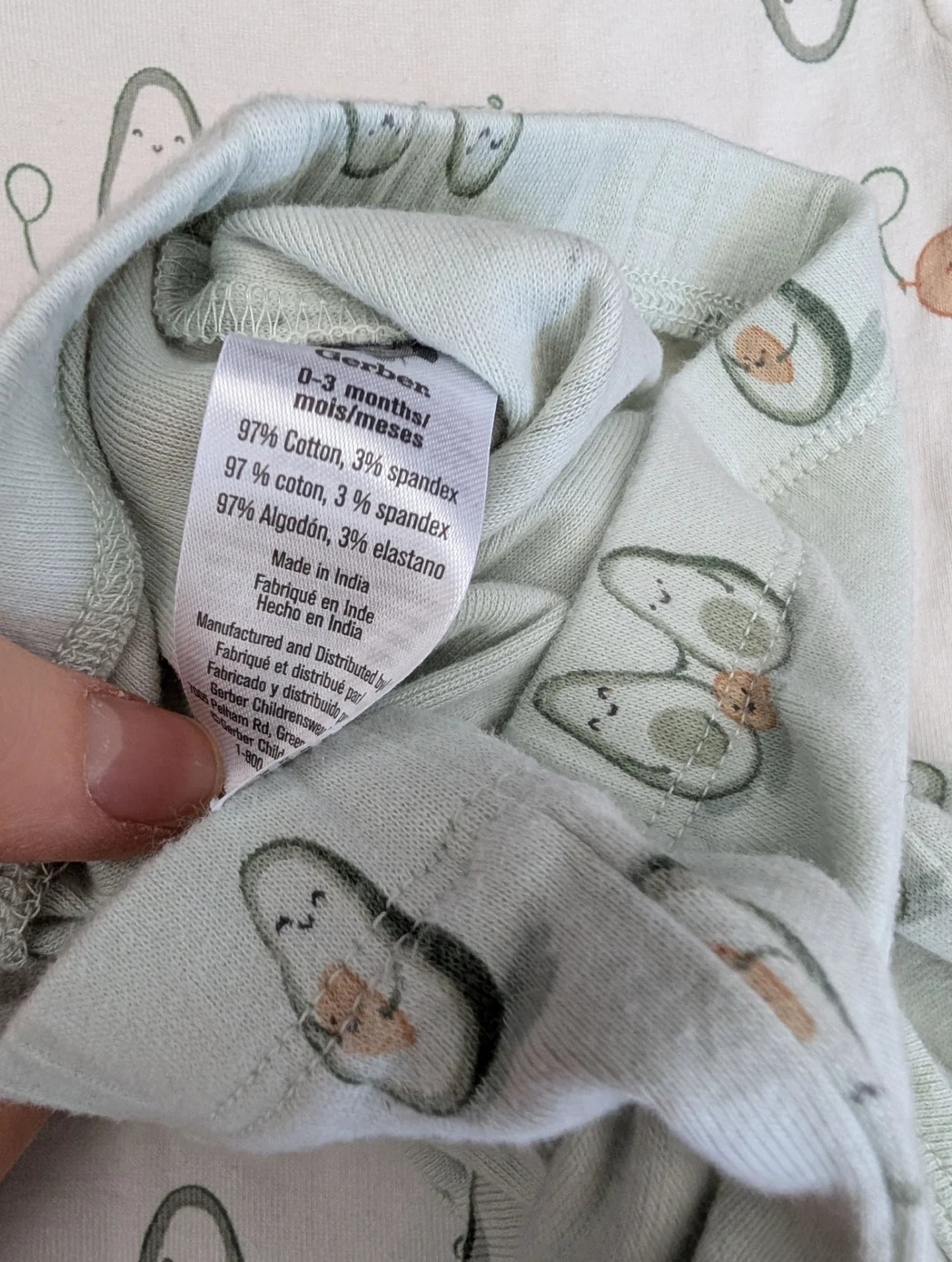 Gerber 3 Piece Avocado Set 0-3m
