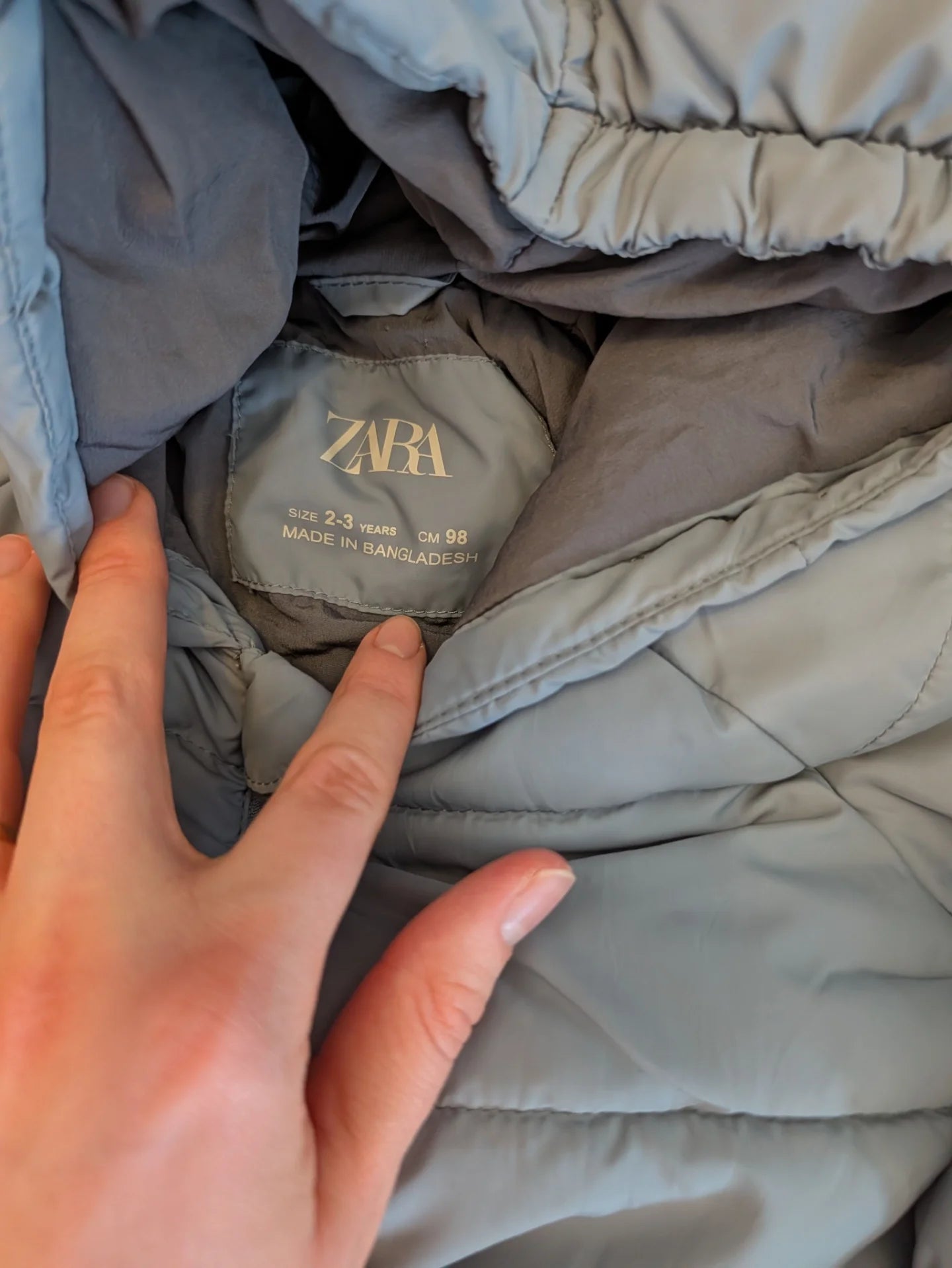 Zara Puffer Jacket 2-3 Years