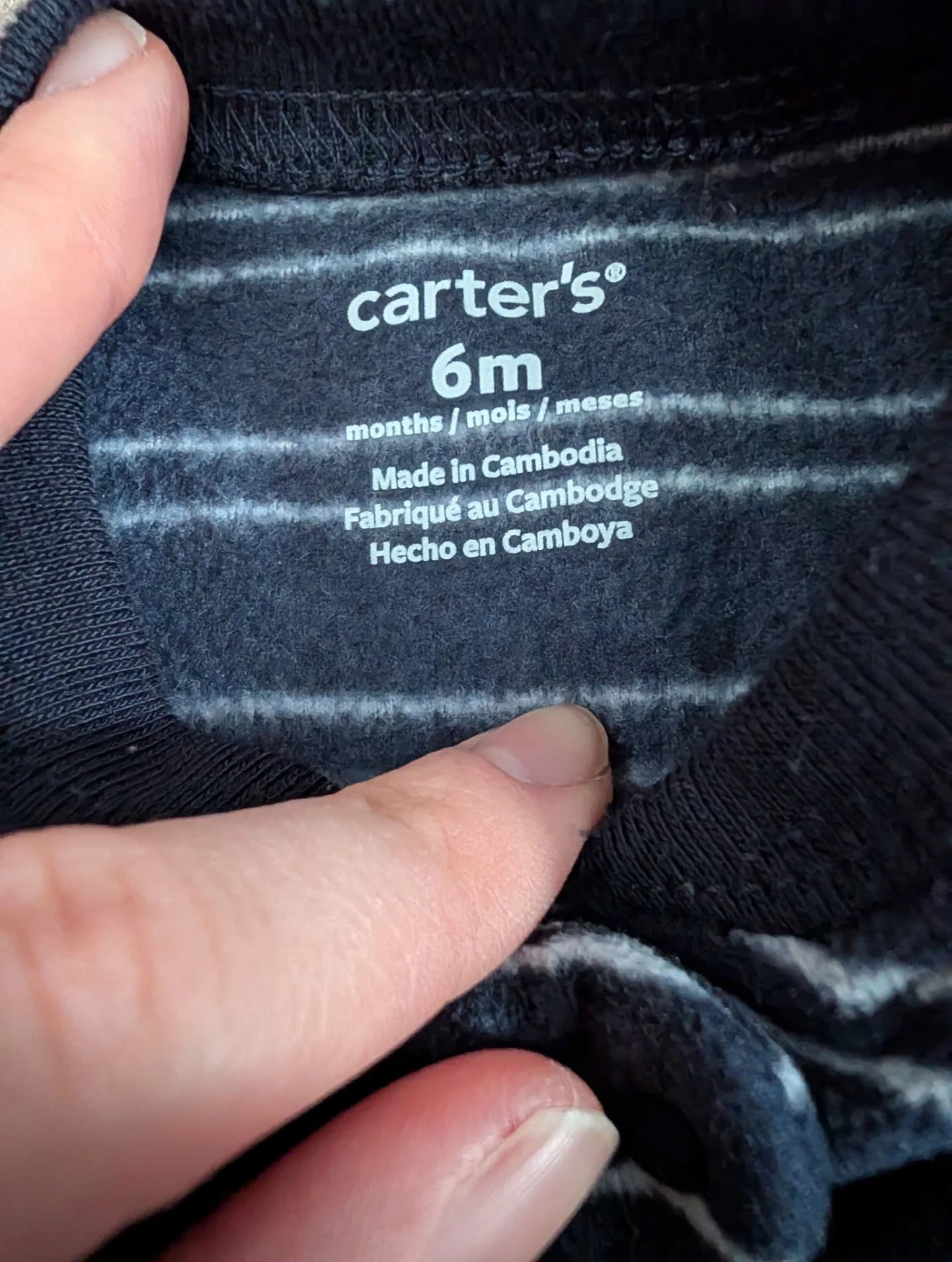 Carters Cement Mixer Fleece Navy Footie Sleeper 6m