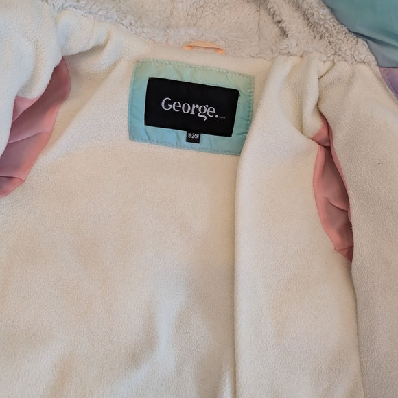 Colorful Hooded Puffer Jacket | 18-24m