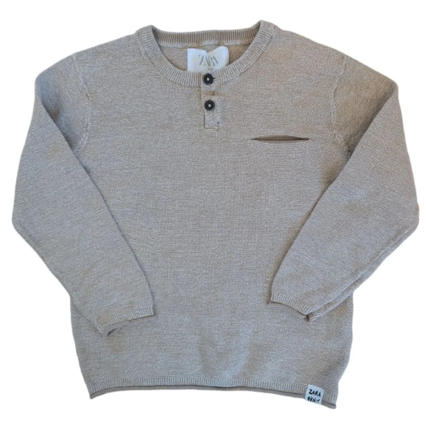 Zara Beige Knit Sweater| 5T