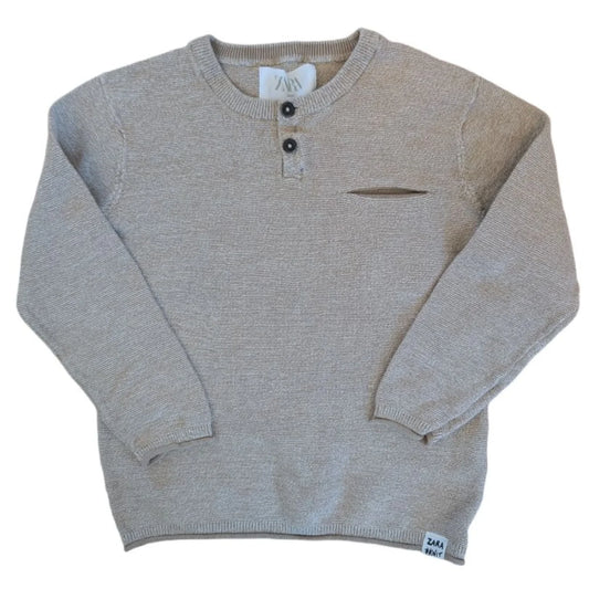 Zara Beige Knit Sweater| 5T