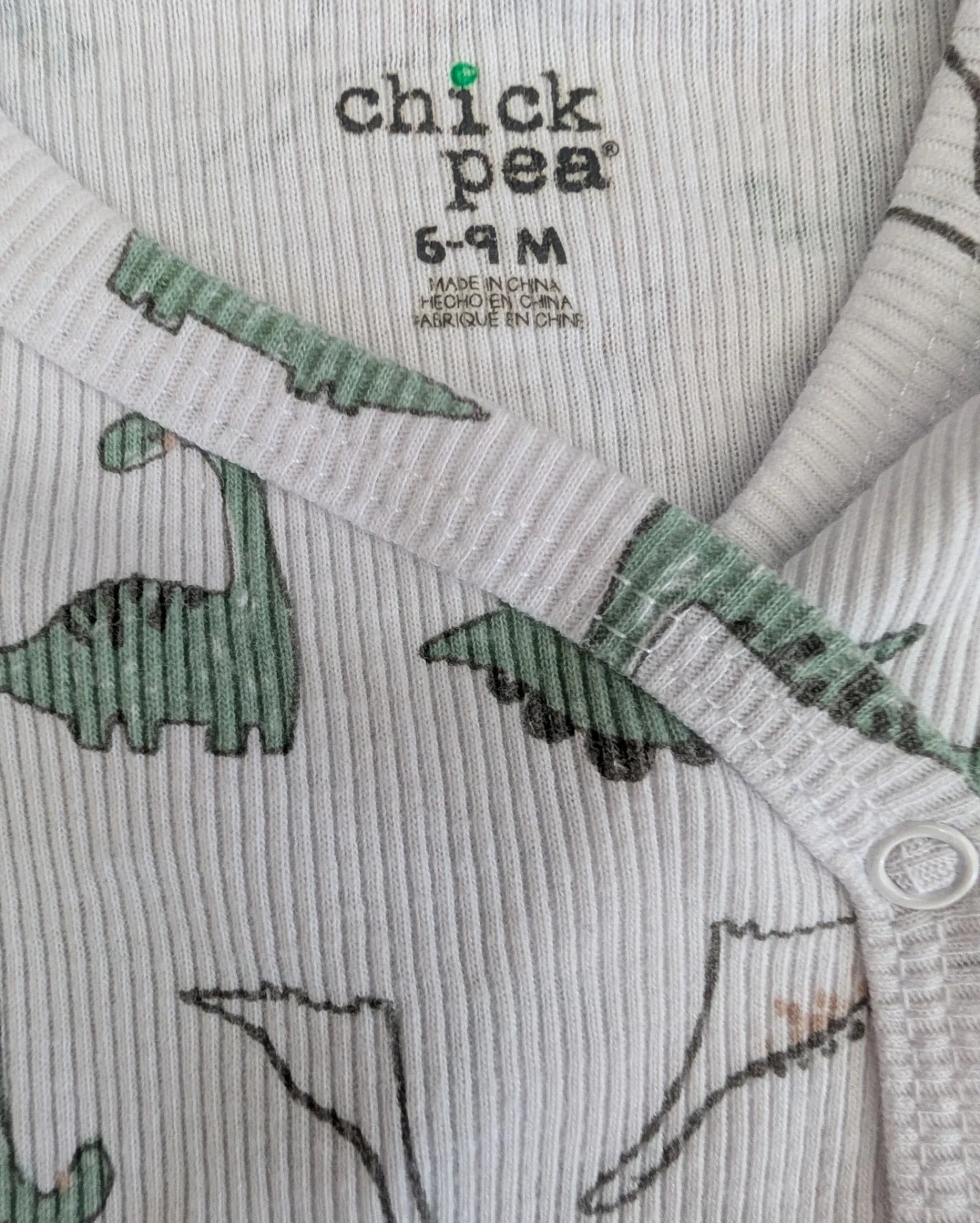Chickpea 3 piece Ribbed Dino Set 6-9m