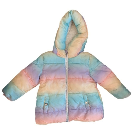 Colorful Hooded Puffer Jacket | 18-24m