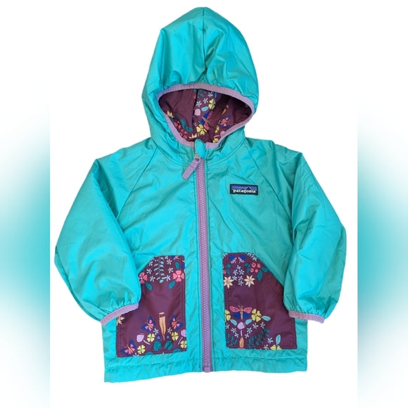 Patagonia Kids' Purple Floral Jacket | 12-18m
