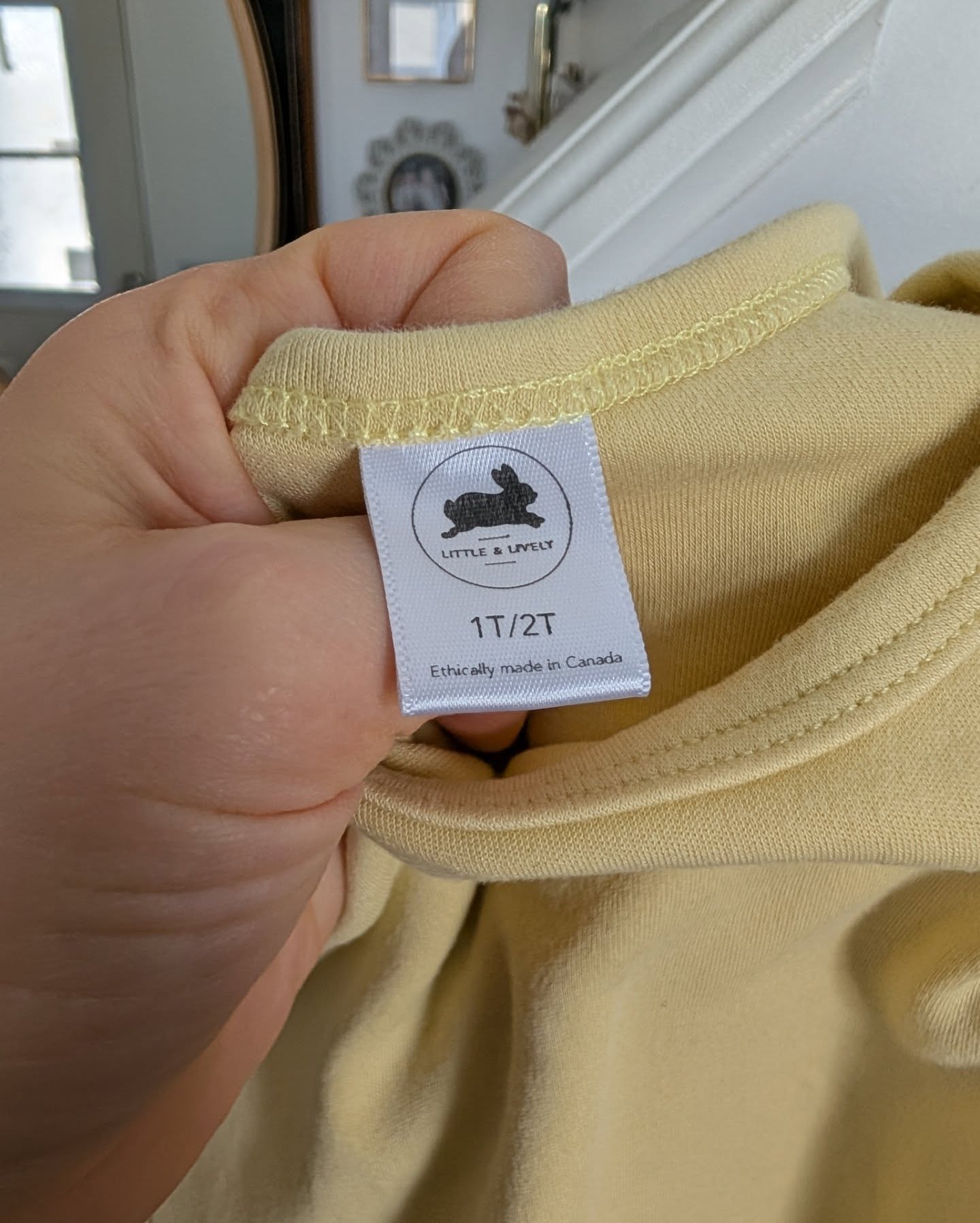 Little & Lively Yellow Short Sleeve Onesie 1-2T