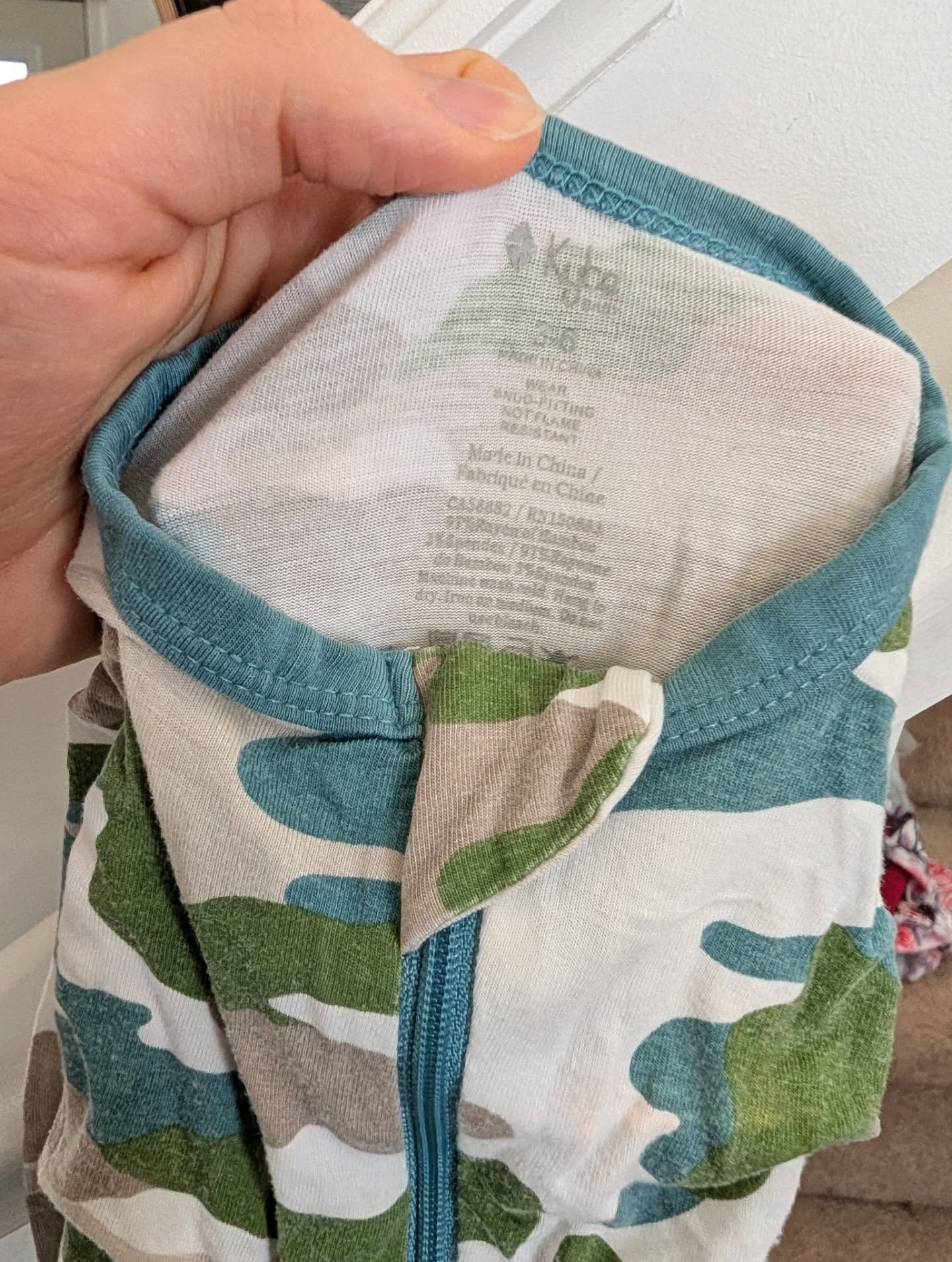 Kyte Camo Footless Romper 3-6m